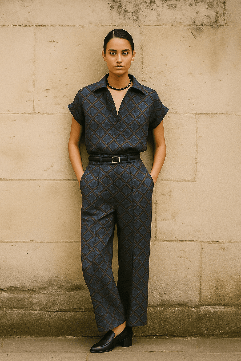 Geometric Edge: Contemporary Co-ord Set