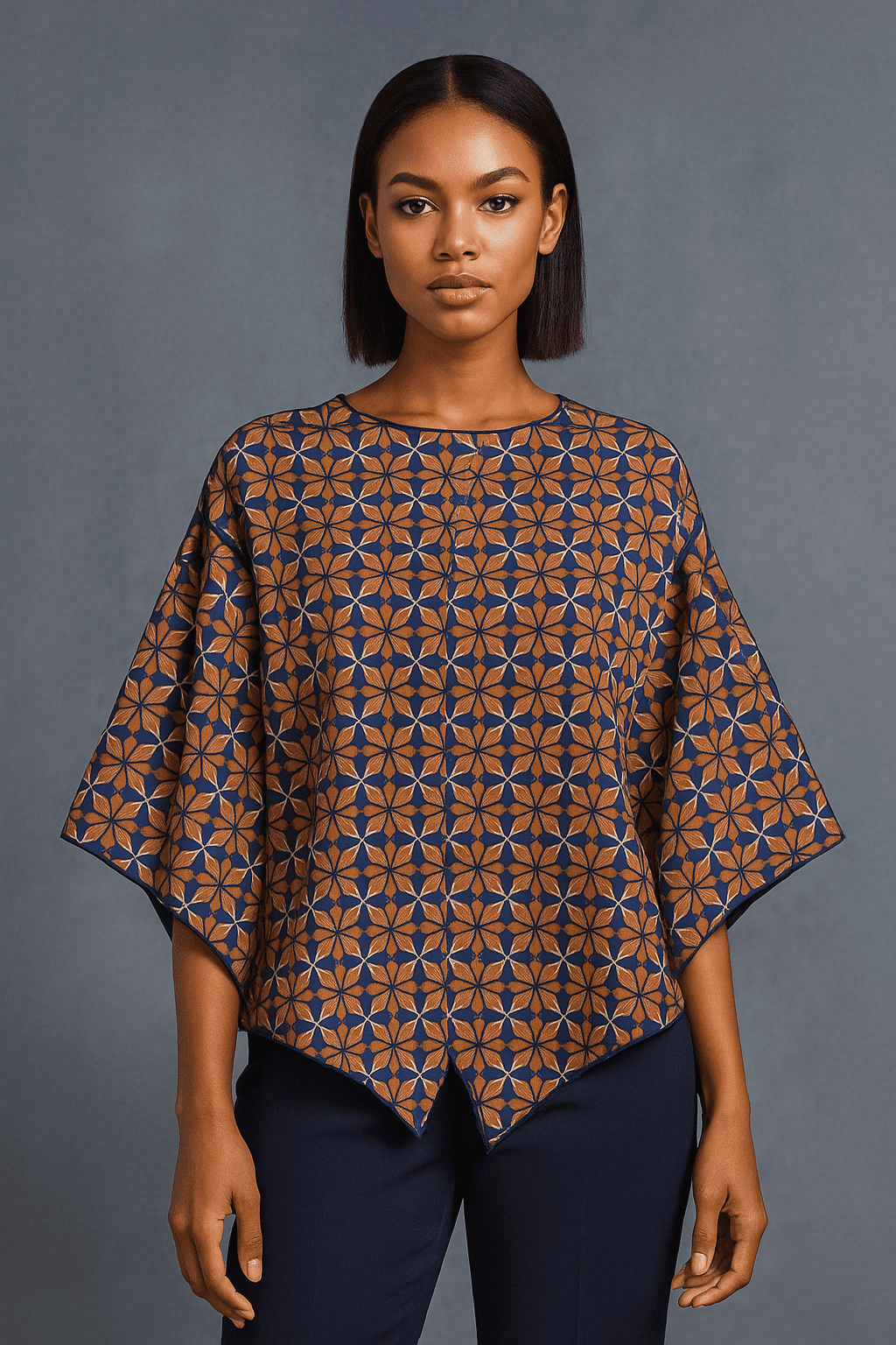 Midnight Mosaic Kimono Top